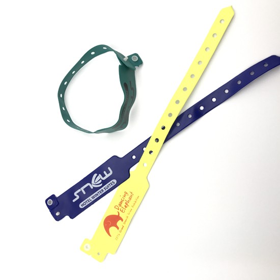 Silkscreen Printing UHF RFID PVC Wristband