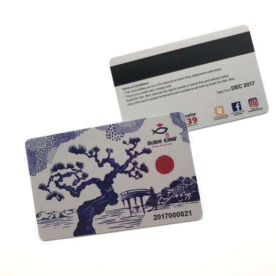 PVC Hico Magstripe Membership Card Printing Double Sides