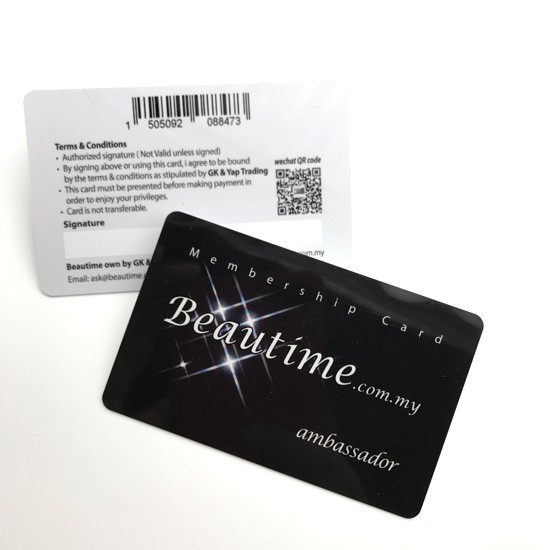 Printing 128Type Barcode Membership Card