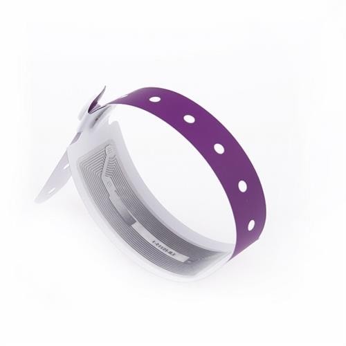 13.56MHZ RFID Disposable Paper Wristband For Patient Management