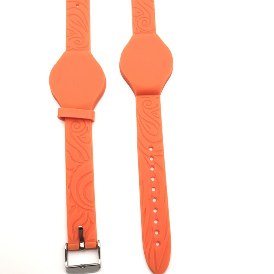 Waterproof Soft PVC RFID Wristband With Low Frequency 125Khz Chip