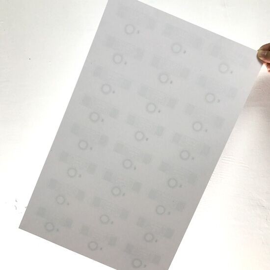 Rfid Dual Frequency PVC Inlay For Cards