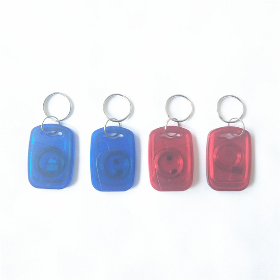 Transparent 125KHz Rewritable T5577 RFID Key Tag for Door Access Control