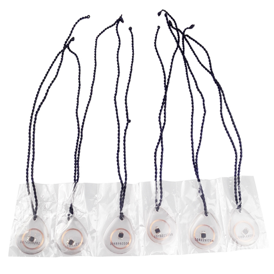 Transparent 125KHz Rewritable T5577 RFID Key Tag for Door Access Control