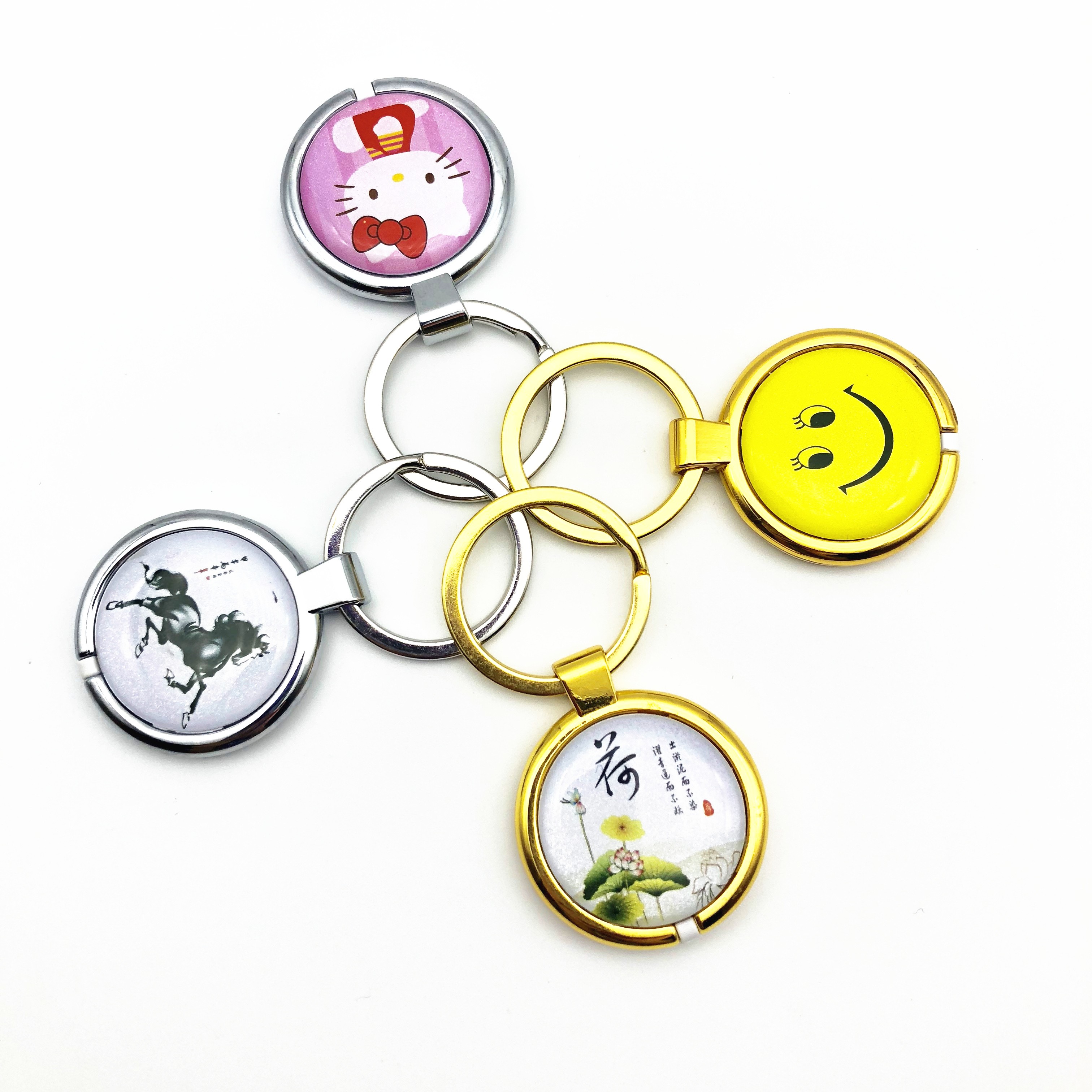 Rfid Epoxy Keyfob With Enhanced Metel Ring