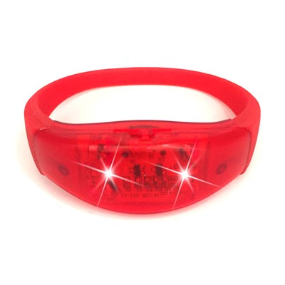 LOGO Printing RFID Flashing LED Bracelet With Silicone Band