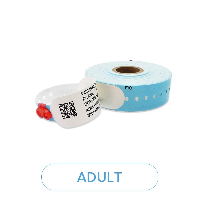 Thermal Printable Disposable Paper Wristband For Medical With FM1108 Chip