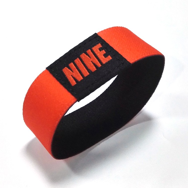 Elastic Fabric Reusable NFC Wristbands Stretch Woven Bracelet
