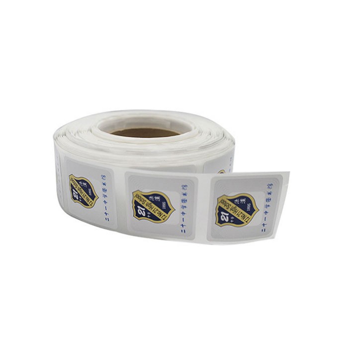 Customized Printed ISO15693 ICODE SLIX rfid library tag Label with 3M Adhesive Sticker