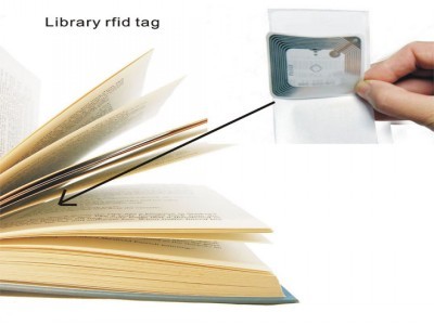 Customized Printed ISO15693 ICODE SLIX rfid library tag Label with 3M Adhesive Sticker