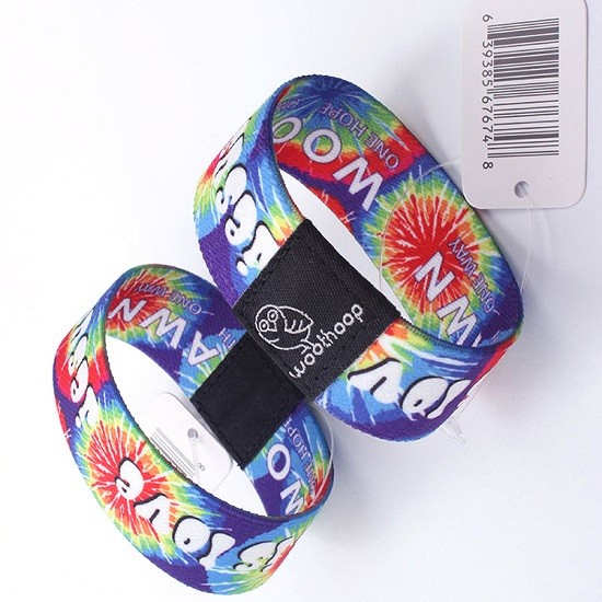 125Khz Rfid Woven Theme Park Wristband