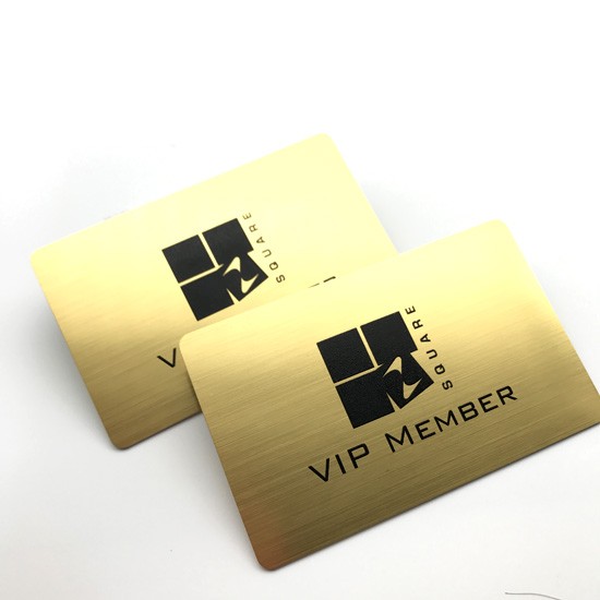 PVC Gold Color Business Card