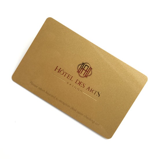 PVC Gold Color Business Card