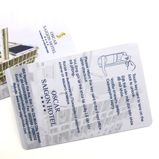 125Khz LF T5577 RFID Hotel Key Cards