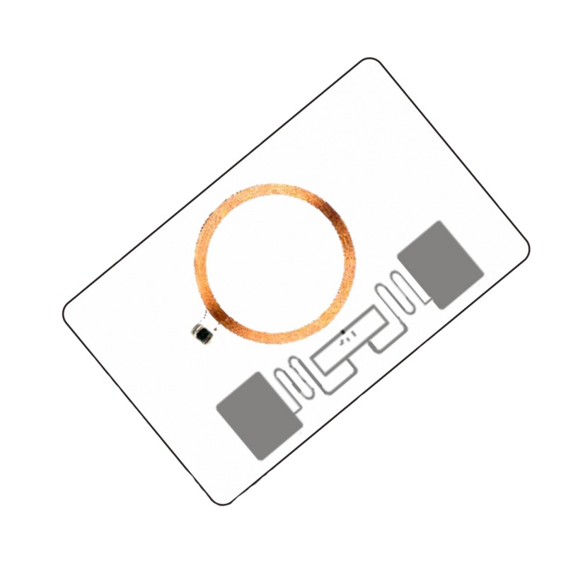 Dual Frequency RFID HF with UHF Hybrid Combi Smart Card