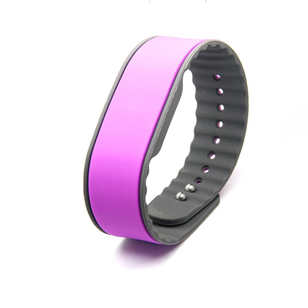 Adjustable NFC Ultralight C silicone bracelet rfid wristband