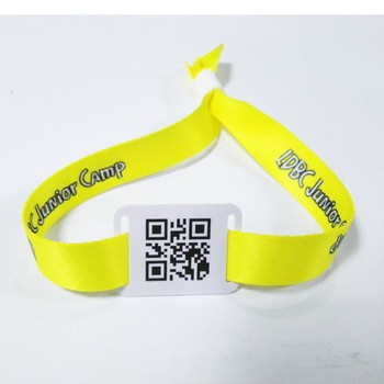 Soft Smart RFID Fabric Nylon Polyester Wristband Bracelet For Water Park