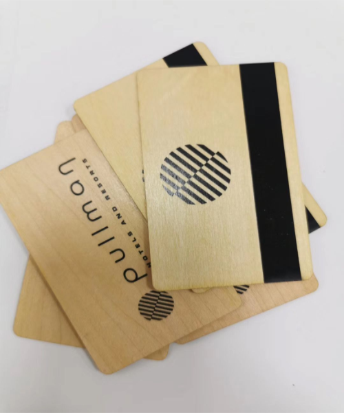 13.56MHz wood RFID card contactless wooden hotel key card
