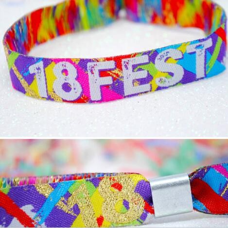 18th Birthday party festival wristbands