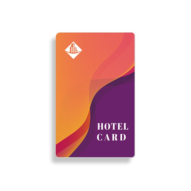 Programmable passive NFC RFID hotel room key card