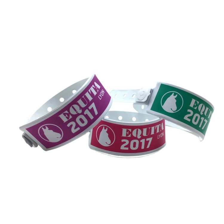 Soft Comfortable Vinyl ID Bracelet Wrist band PVC Wristbands For Events