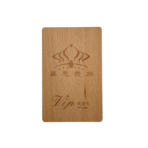 Programmable Bamboo Wood Business Cards RFID ISO14443A Smart NTAG 213 NFC Wooden Card
