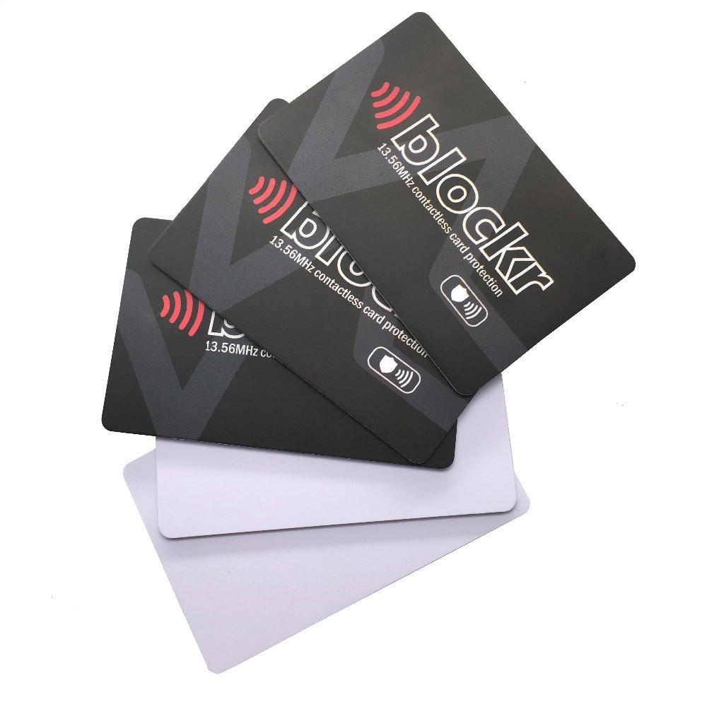 PVC Smart Card Protector Rfid Blocking Card Anti Skimming NFC Blocker