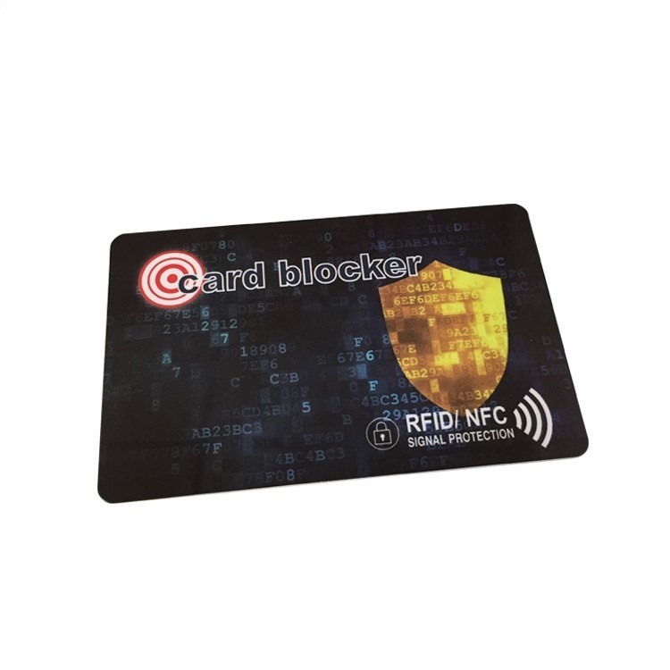 PVC Smart Card Protector Rfid Blocking Card Anti Skimming NFC Blocker