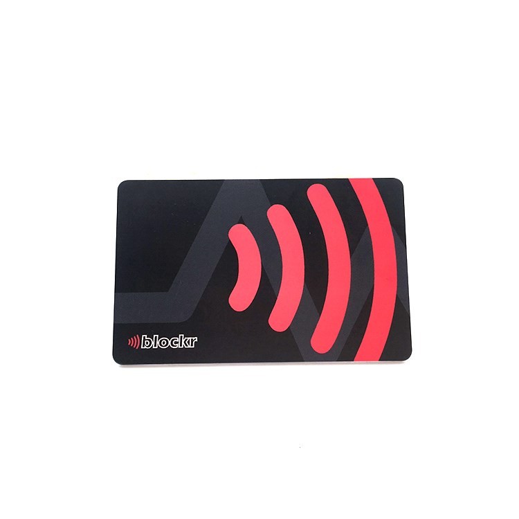 PVC Smart Card Protector Rfid Blocking Card Anti Skimming NFC Blocker