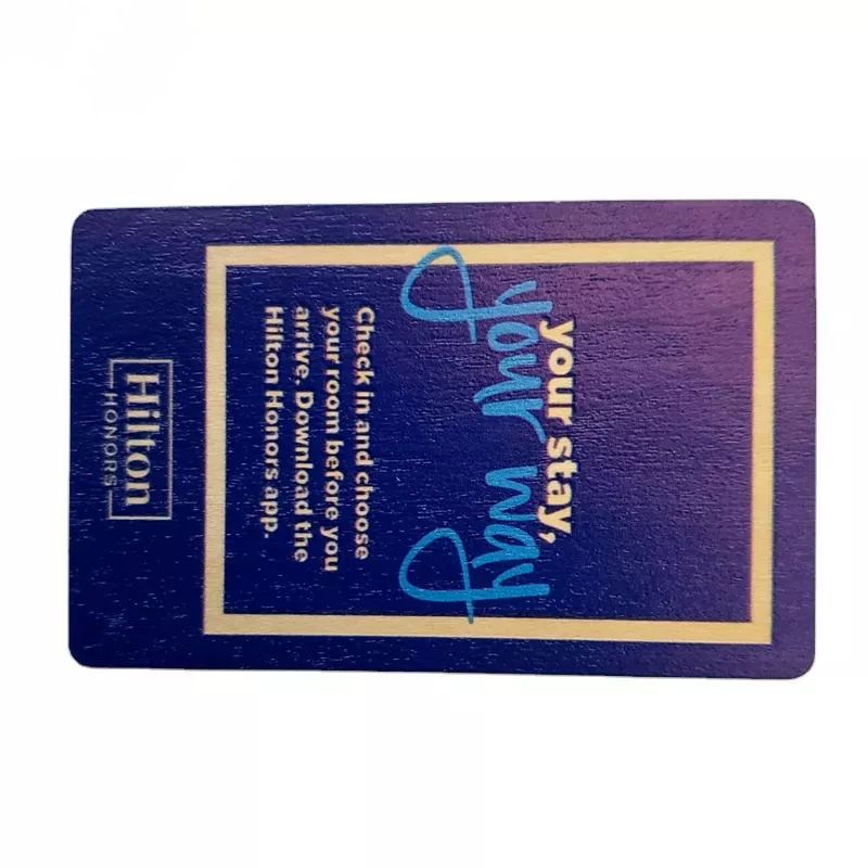 wholesale smart chip wooden rfid bamboo key card for hotel