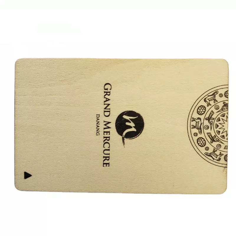 wholesale smart chip wooden rfid bamboo key card for hotel