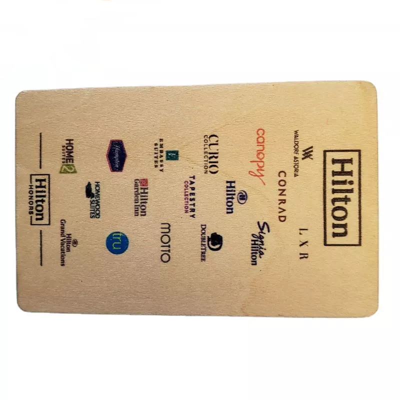 wholesale smart chip wooden rfid bamboo key card for hotel