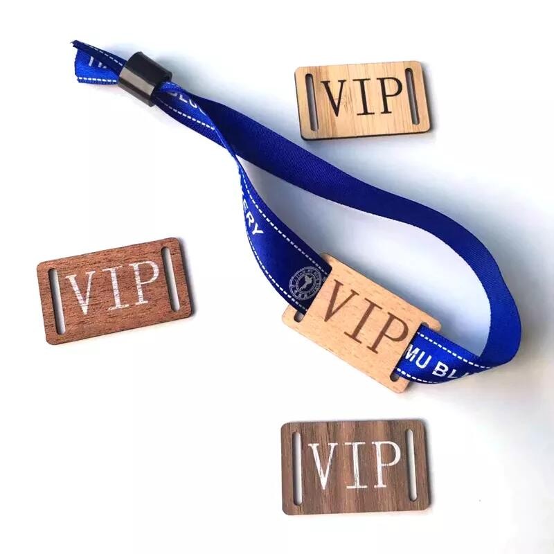 Eco-friendly Recycled Wood RFID Fabric Wristband