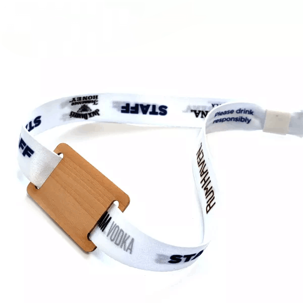 Eco-friendly Recycled Wood RFID Fabric Wristband