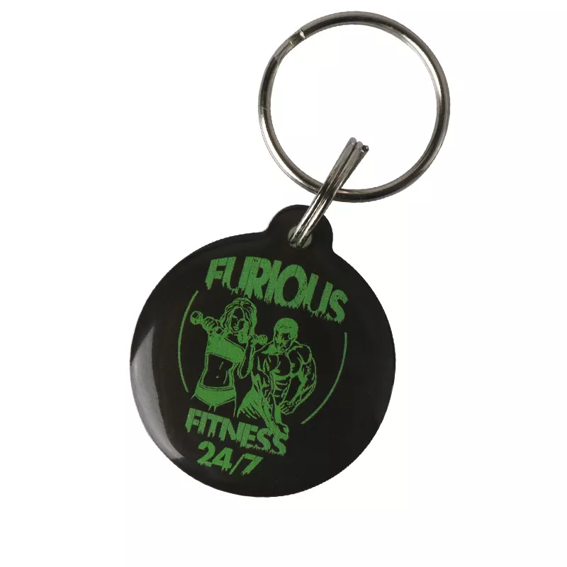 Wholesale Custom Rewritable Passive NFC RFID Epoxy Tag KeyFob Keychain