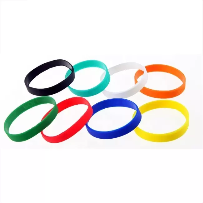 Custom Logo Decorative Rubber Band Silicone Bracelets RFID Silicone Wristbands
