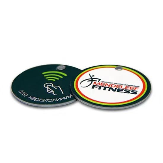 Custom Printing RFID Round Plastic NFC Token Card RFID NFC Tag