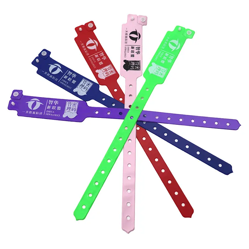 Factory directly sell custom vinyl wristbands for events