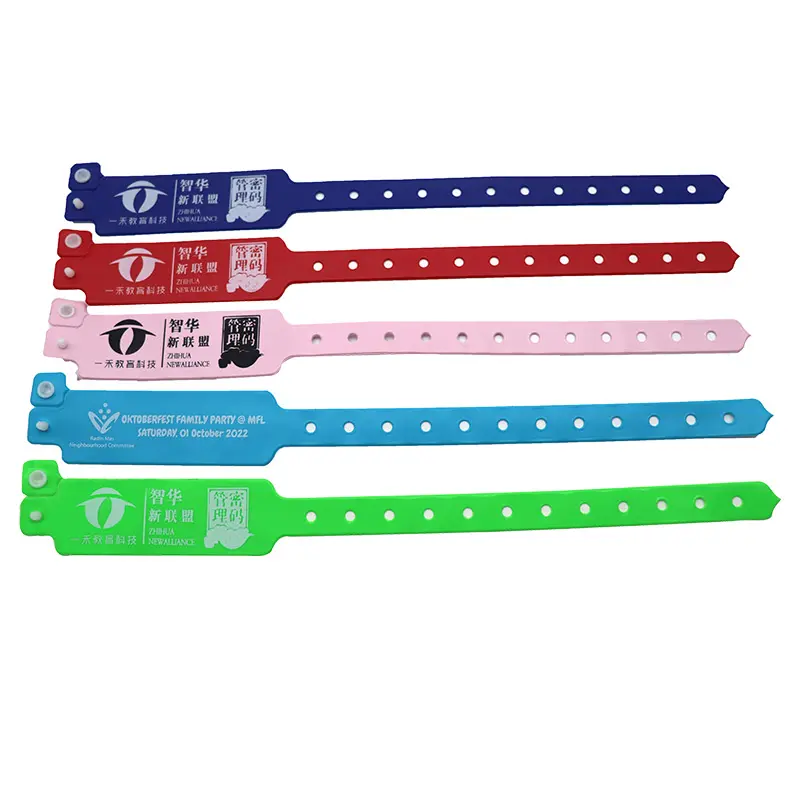 Factory directly sell custom vinyl wristbands for events
