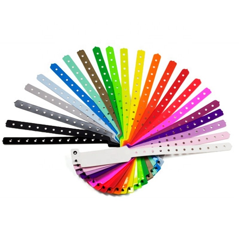 Disposable uhf H3 nfc PP paper fabric printing RFID wristband for medical identification