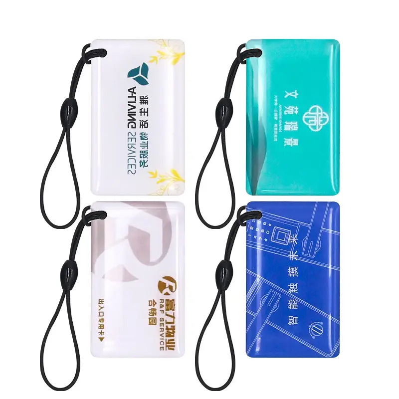 Smart Epoxy Card Rfid Rewritable Key 13.56mhz Nfc 1k  Epoxy Key Cards for Hotel