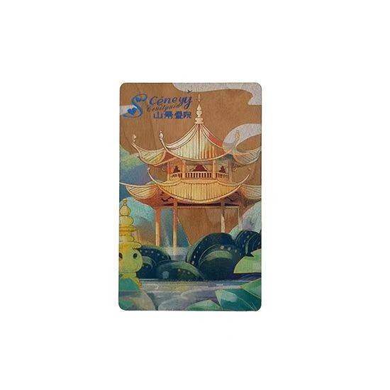 Wooden NFC Card with Custom Logo RFID Engraving Bamboo Wooden Business Card