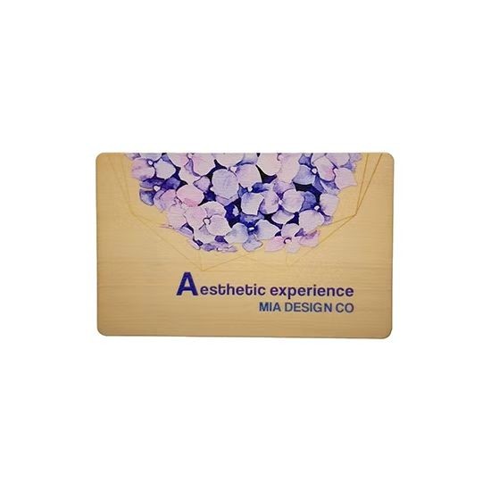 Wooden NFC Card with Custom Logo RFID Engraving Bamboo Wooden Business Card