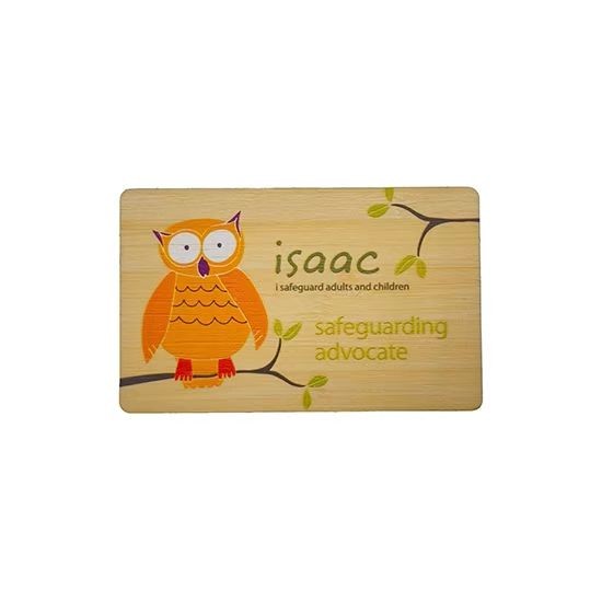 Wooden NFC Card with Custom Logo RFID Engraving Bamboo Wooden Business Card