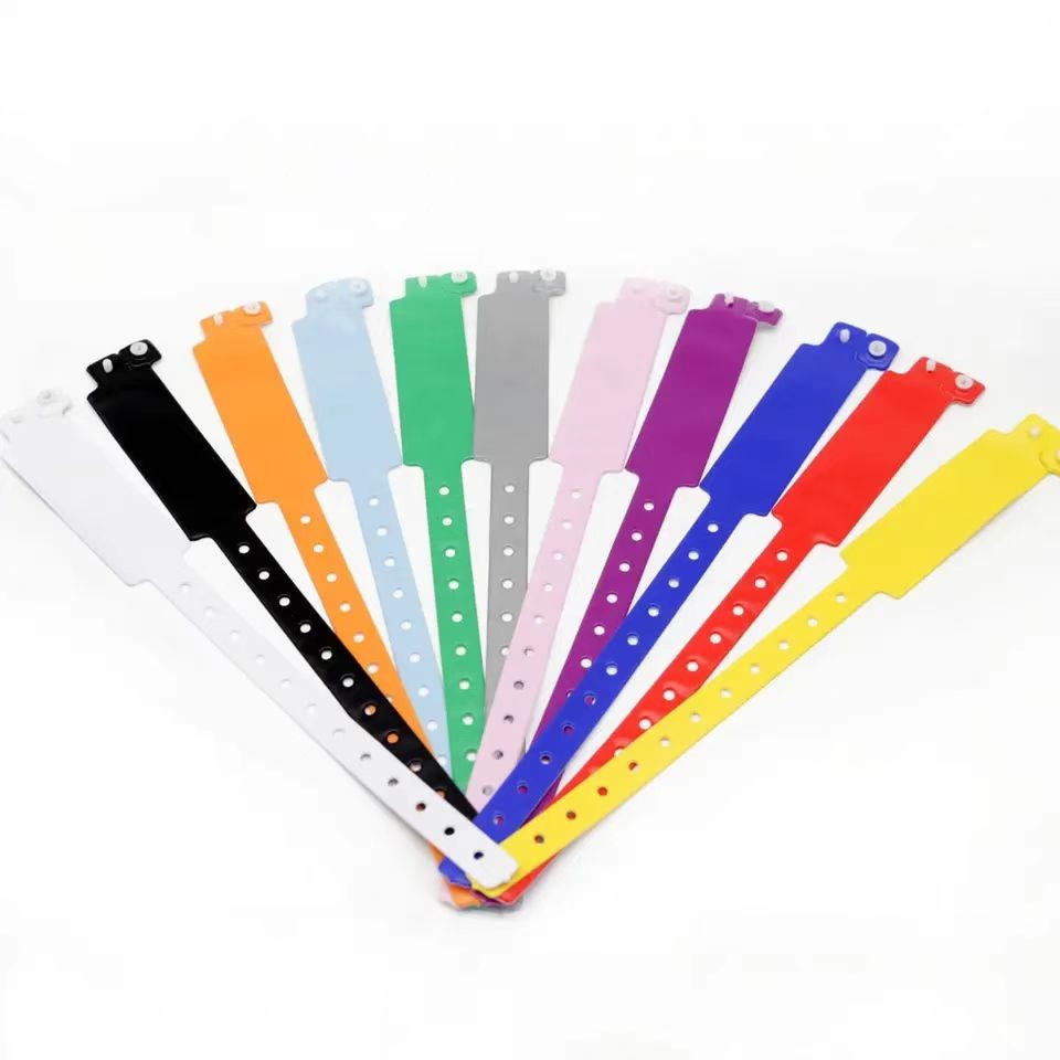 Custom Lockable Soft Waterproof Disposable PVC Swim Wristband