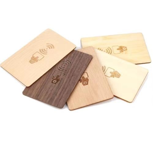 Custom logo eco friendly RFID Wood  Access control Hotel Key Card