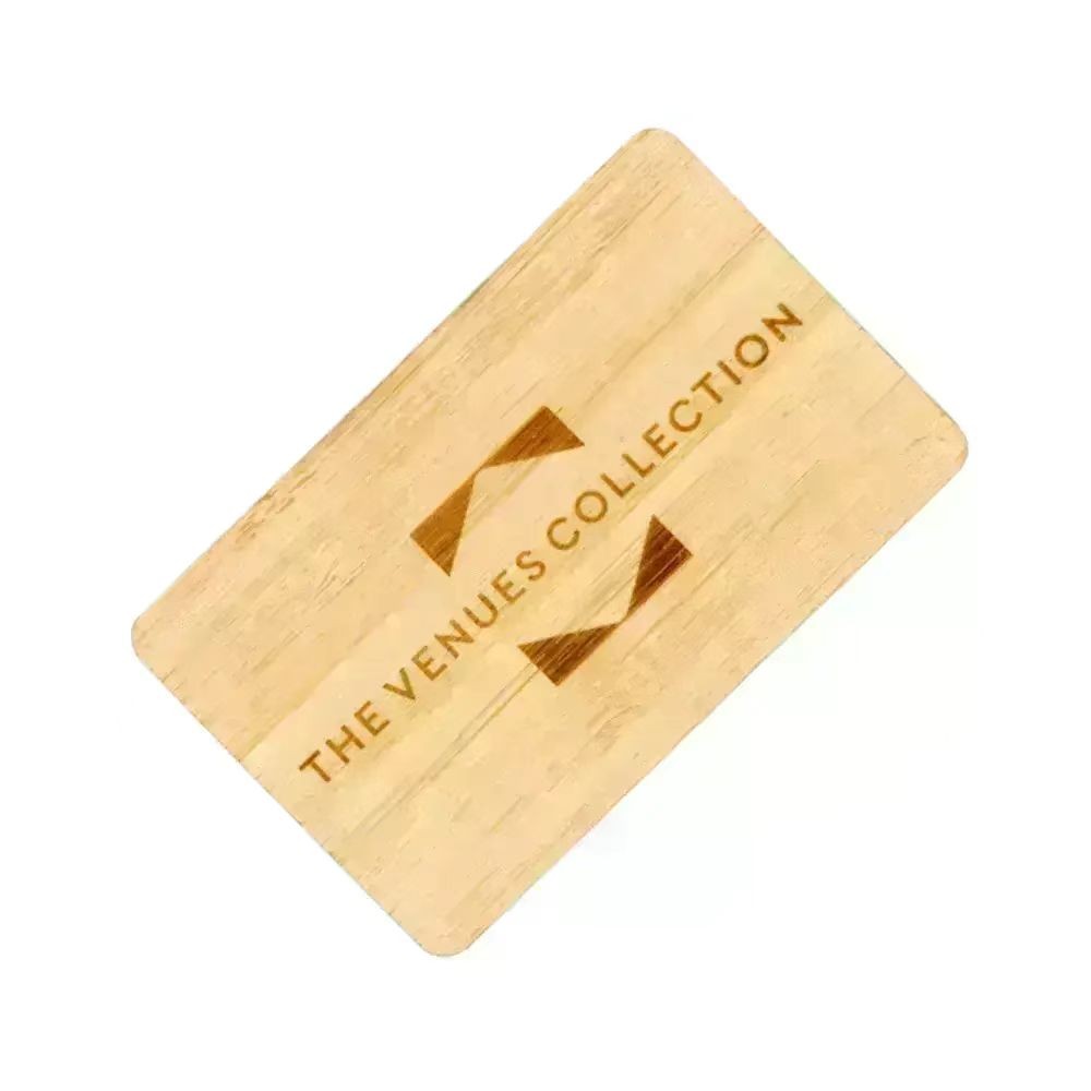Custom logo eco friendly RFID Wood  Access control Hotel Key Card