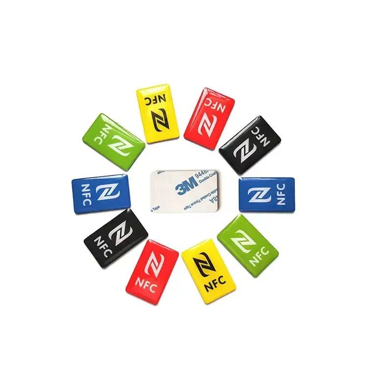 Diameter 25/30mm Waterproof Epoxy NFC Tags Social Media Sharing Stickers Mobile Phone Stickers