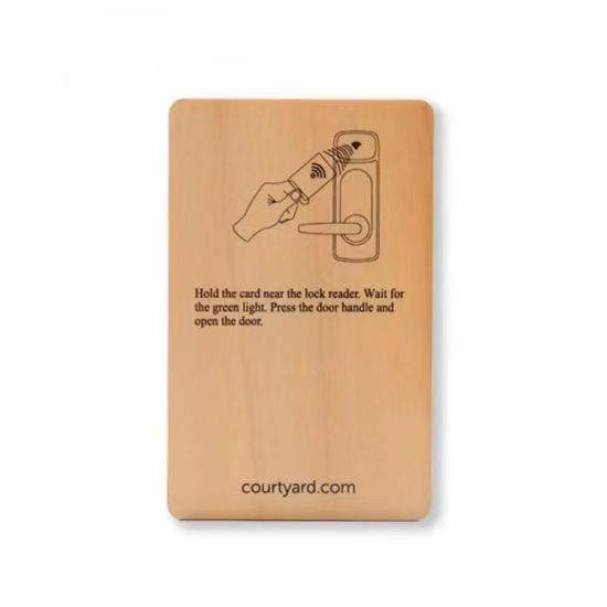 Smart Chip Wooden Rfid Bamboo Hotel Key Card