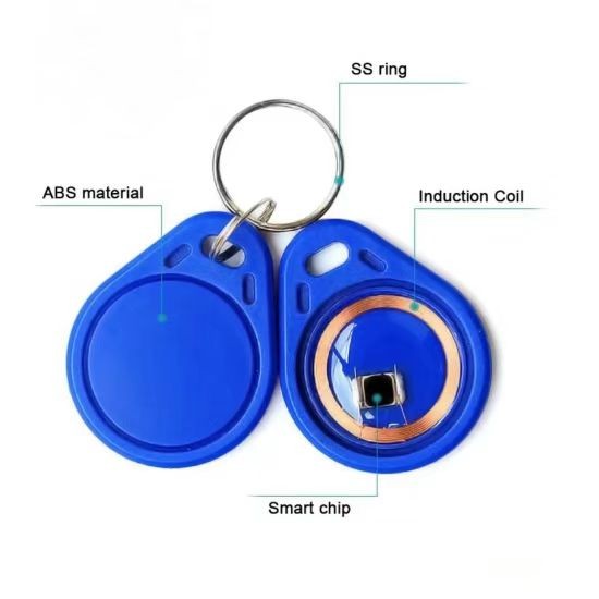 Re-writable waterproof RFID key fobs, 125 kHz, 13.56 MHz